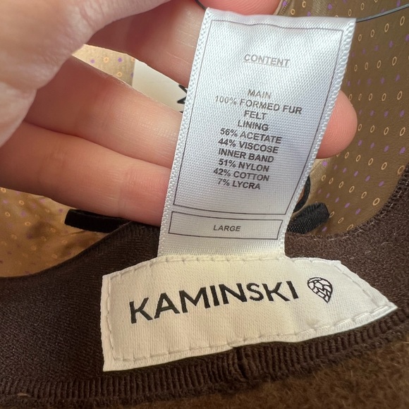 NWT Helen Kaminski Enzo Clove/Brandy Brown Felt Fur Fedora Hat - Picture 12 of 16